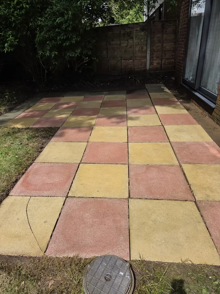 Patio after cleaning